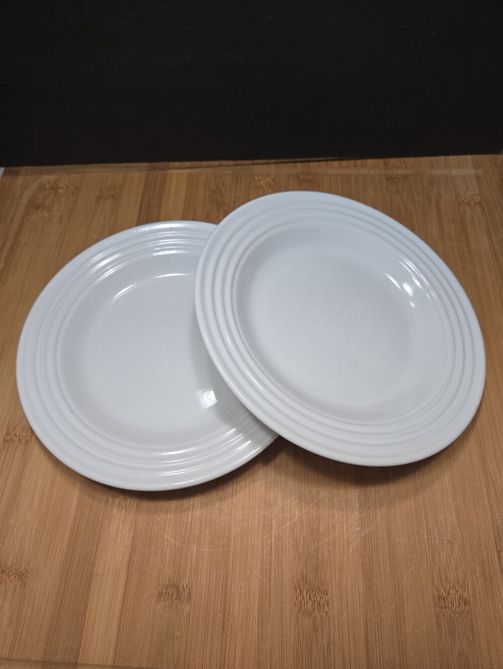 Set of 2 Cordon Bleu BIA White Plates